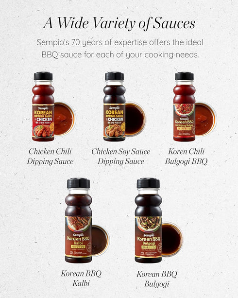 (17.63fl oz 500g) Sempio Korean BBQ Original Bulgogi Marinade: Sweet & Savory Authentic Korean BBQ Sauce with Soy Sauce