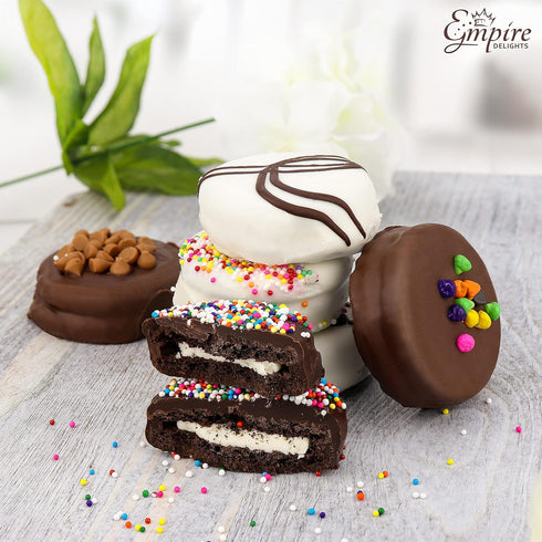 Empire Delights 6 Count Gourmet Cookies Gift Basket - Delicious Chocolate Gift Basket Great for Birthday Treats