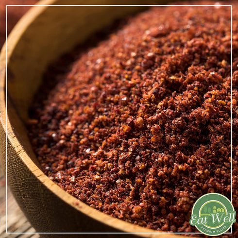 Eat Well Sumac Spice Powder 16 oz Bulk Ground Sumac Berries in Resealable Pack, 100% Natural