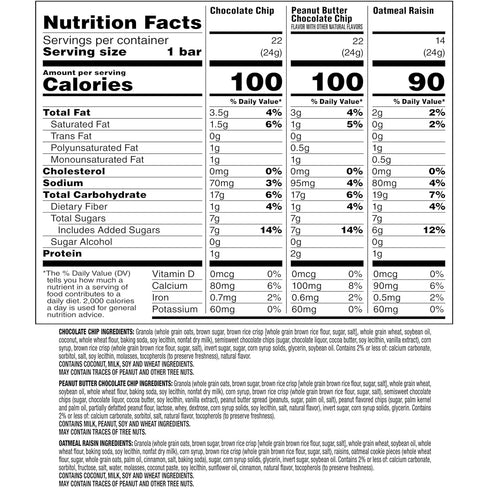 3 Pack, (58 Pack) Quaker Chewy Granola Bars, Flavor Variety