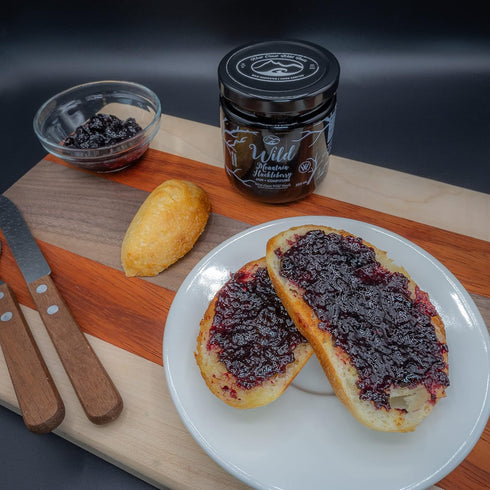11.5 oz 326 250 ml Wild Huckleberry Jam | / g / | Locally Harvested | West Coast Wild Foods