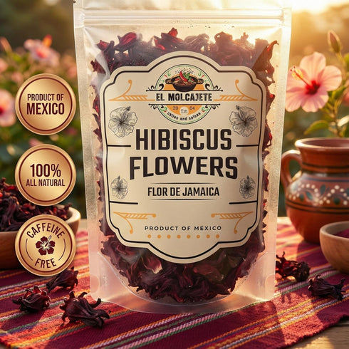 (4 oz) Dried Hibiscus Flowers All Natural Cut & Sifted Whole Petals for Hibiscus Tea, Mexican Agua Fresca, Flor de