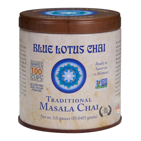 Blue Lotus Chai - Traditional Masala Chai - Makes 100 Cups -