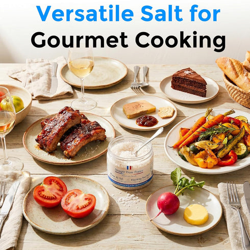 1.5 Oz Straight from France Genuinely French, Authentic French Fleur De Sel, Unrefined Hand Harvested Finishing Sea