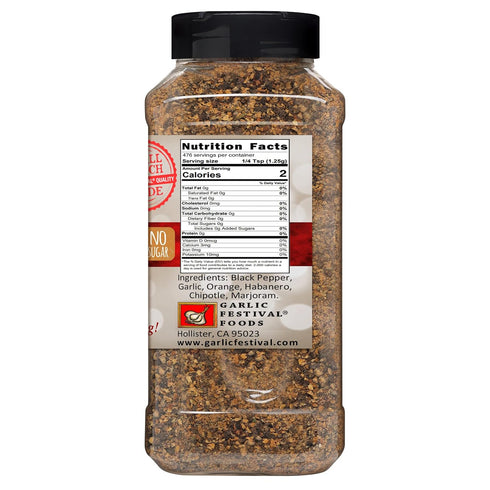 21 oz. Garlic Festival Foods Garlic & Habanero Pepper Net Wt.