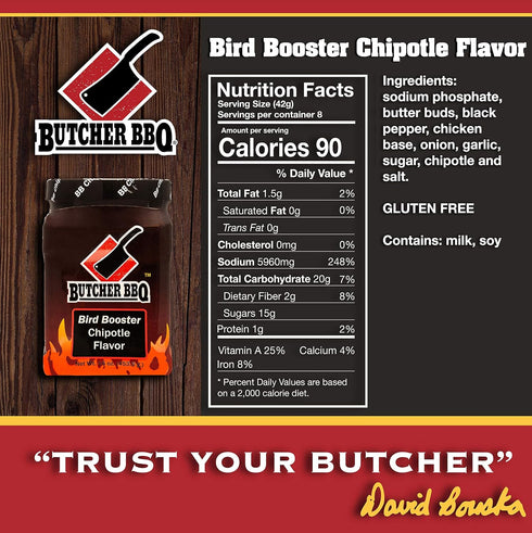 12oz Butcher BBQ Chipotle Chicken Bird Booster