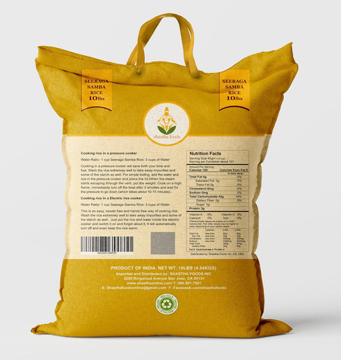 10 Lbs (Pack 1) SEERAGA SAMBA RICE