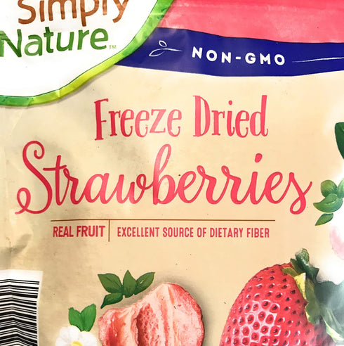 Simply Nature Non-GMO Freeze Dried Strawberries - Real Fruit Snack
