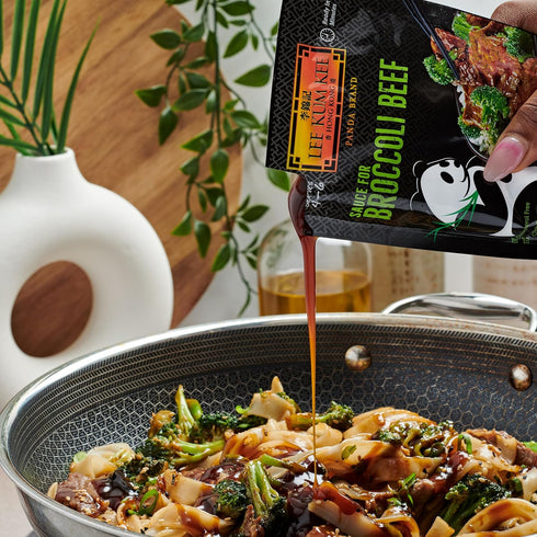 Lee Kum Kee Panda Brand Sauce for Broccoli Beef, 0g Trans Fat, 8 Ounces (Pack of 6)