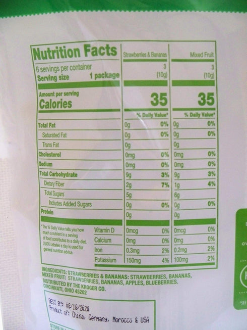 SIMPLE TRUTH Pack Freeze Dried Fruit Variety Mixed Fruit and Strawberry Banana