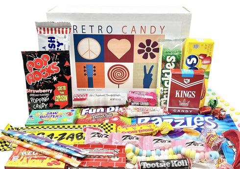 RETRO CANDY YUM ~ Care Package Assortment Gift Box Nostalgic Candy Mix