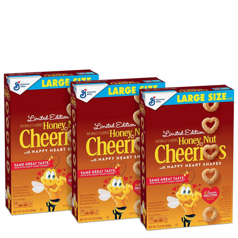 Cheerios Honey Nut , Gluten Free, Cereal With Oats, 15.4 Oz Box