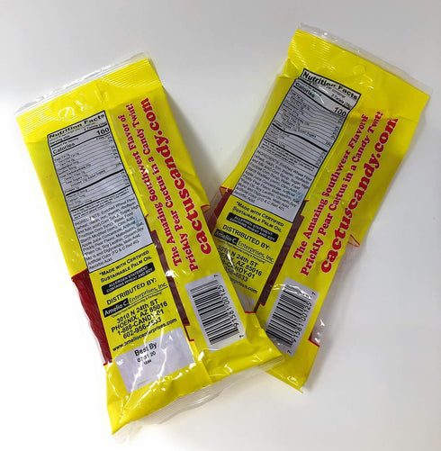 Cactus Candy Company (24 8oz Cactus Candy - Prickly Pear Licorice Twists Twists per bag) (Two bags)