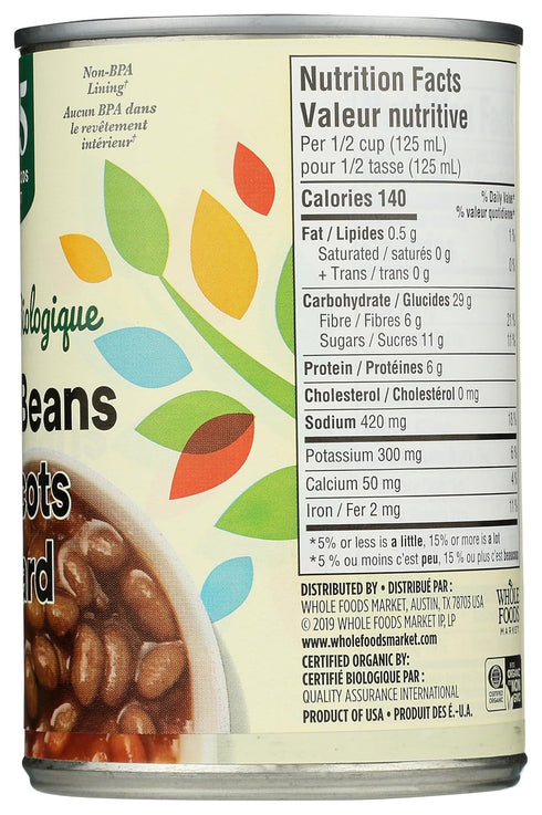 365 15 (Pack 4) by Whole Foods Market, Organic Traditional Baked Beans, Ounce
