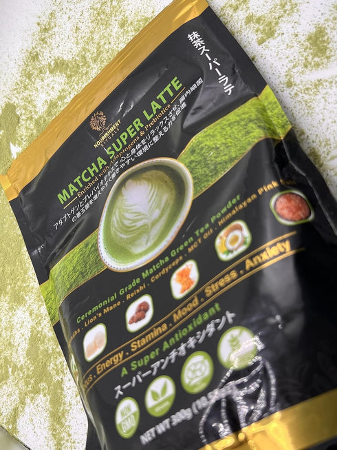 Nourishment Rituals Pack 1, 260g (12-Servings) Green Tea Super Latte Matcha Powder | Authentic Japanese Instant