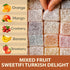 Sweetifi (320gr/11Oz) Mixed Fruit Turkish Delight, Premium Chewy Gourmet Vegan Candy Made with Real Fruit, Gluten Free