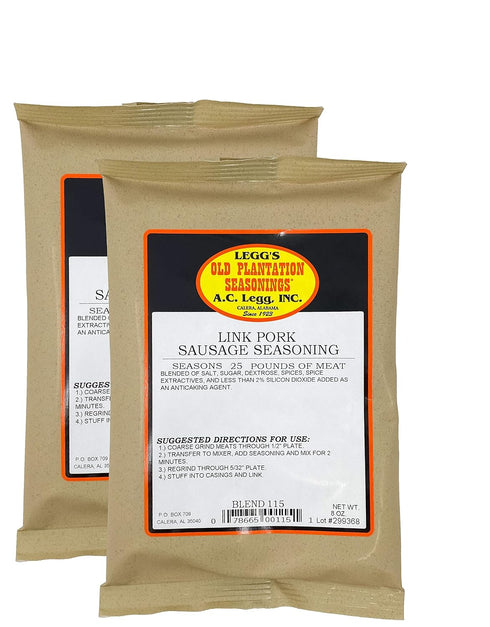 Generic A.C. Legg Old Plantation Seasonings - Link Pork Sausage Seasoning 8 ounces