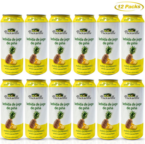 Pocasville 16.5 12) Fruit Juices, Squeezed not form Concentrate, Fluid Ounce Can (Pineapple