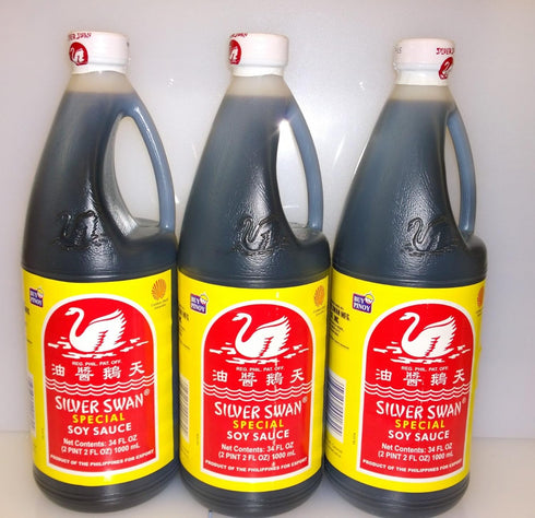 Silver Swan Special Soy Sauce, 34 fl oz (1000 ml), 3 Bottle Pack