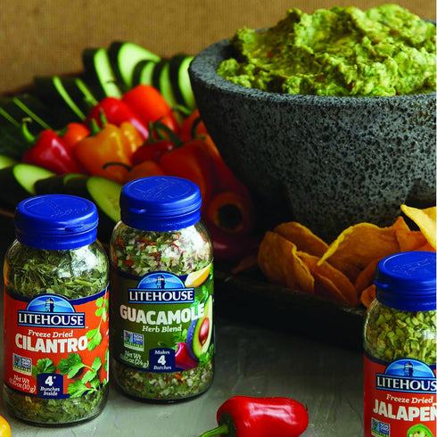 Litehouse Freeze Dried Guacamole Herb Blend, Gluten Free, Vegetarian, Great Guacamole Mix, 0.85 Ounce