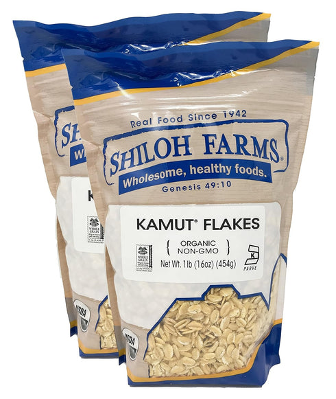 Shiloh Farms - Organic Kamut Flakes, 2 Packs - 16 Ounce each