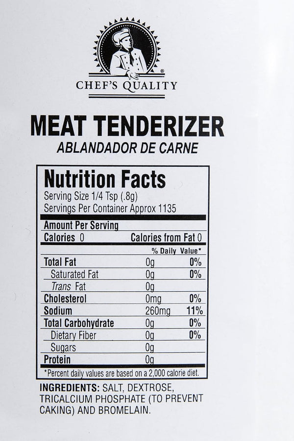 Chef's Quality 32 Oz Chefs Quality Meat Tenderizer with No MSG Added - Bottle