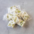 2 Lb Soft White Nougat Candy, Individually Wrapped Pistachio Nougat, Divinity Candy - Nougat Candy with pistachios