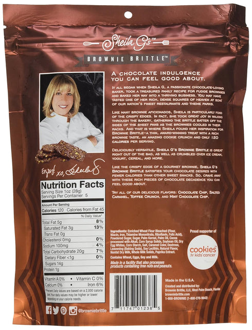 Sheila G's Brownie Brittle, Salted Caramel, 5 oz