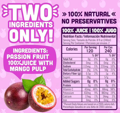 100% 16.57 oz (Pack 12) NILO Passion Fruit Juice | Squeezed Maracuya Passion Fruit | NO Sugar added | NOT From