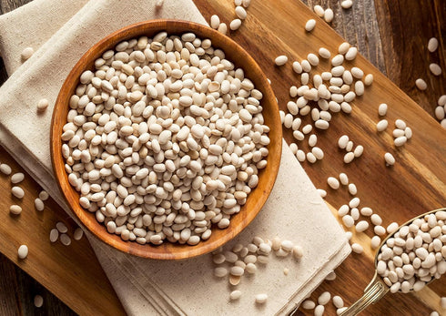 6 Food to Live Navy Beans, Pounds Raw, Dried, Vegan, Kosher, Whole Small White Kidney Beans in Bulk, Good Source