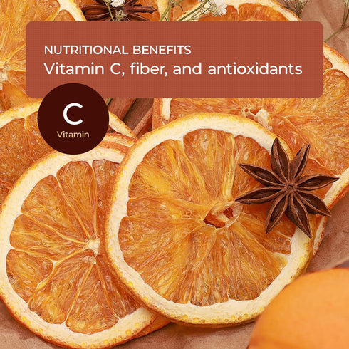 2.5 OZ (71g) 100% 2 Pack Premium Dried Orange Slices Dehydrated Oranges - Natural Gluten Free Fruit Snacks Made in US