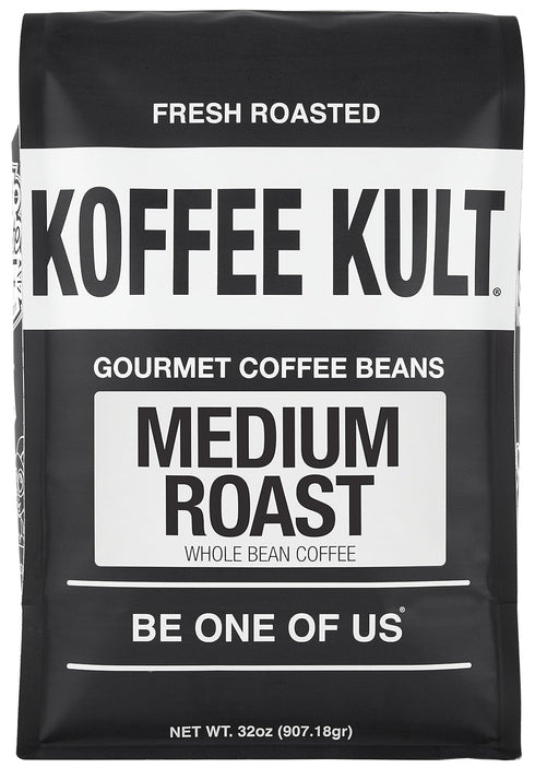 32oz) Koffee Kult Koffee Kult Medium Roast Smooth and Flavorful Medium Roast Coffee Beans- Perfect for a Relaxing Cup