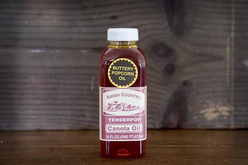 Country 16 oz (16 oz Amish Popcorn | Butter Flavored Canola Oil - | Old Fashioned, Non-GMO and Gluten Free Jar)
