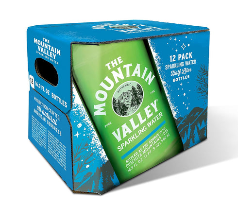 The Mountain Valley 500 ML Glass Sparkling Water