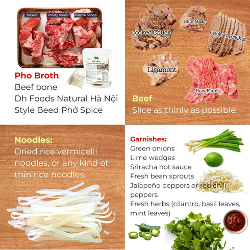 Packets 3.2 oz Dh Foods Hanoi Beef Pho Spice Bag Seasoning Traditional Pho Seasoning Rich Aroma & Authentic Flavor
