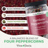 16 Oz, Viva Doria Rainbow Blend Peppercorn, Steam Sterilized Whole Black/Green Pepper, Whole Pink/White Pepper