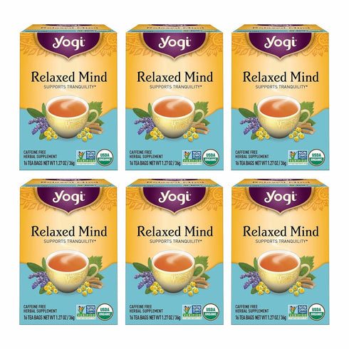 Yogi Tea - Relaxed Mind (6 Pack) - Supports Tranquility - Calming