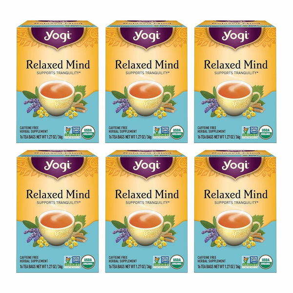 Yogi Tea - Relaxed Mind (6 Pack) - Supports Tranquility - Calming