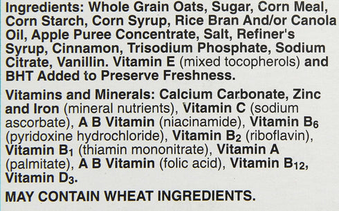 22.7 oz Apple Cinnamon Cheerios Gluten Free Cereal Box