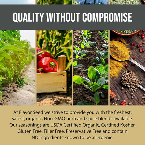 2.4 oz Organic Steak Seasoning & Rub - Divine Bovine by Flavor Seed, Gourmet Spice Blend for Cooking & Grilling Steak