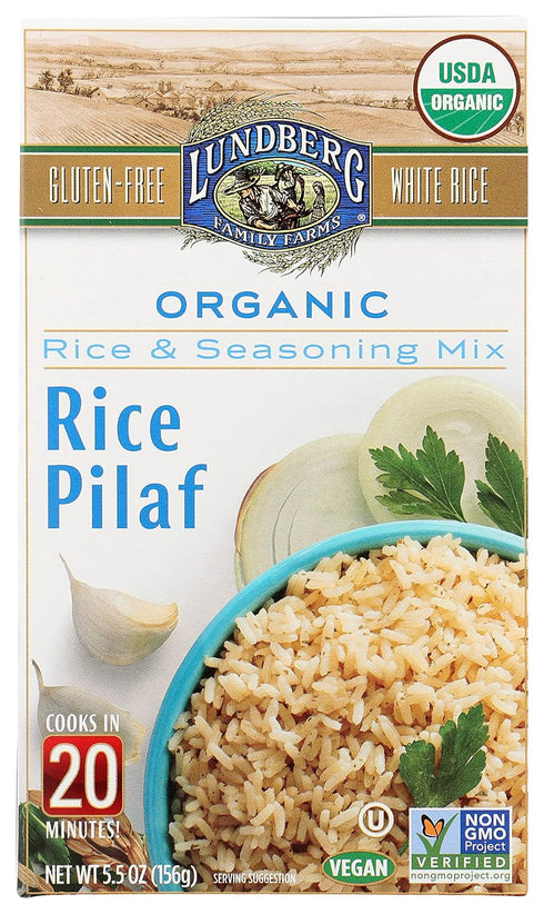 Lundberg Organic Rice Pilaf, Gluten-Free, Vegan, 20 Minute Cook Time, 5.5 oz