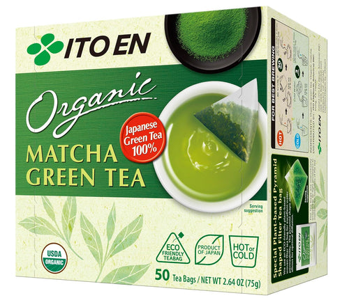 ITO EN Organic Matcha Green Tea - Tea Bags, 50ct (Pack of