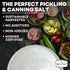 5 lb Pickling and Canning Salt, Curing for Natural Preserving, Non-Iodized and Kosher Fine Brining Sea Salt, Bag