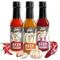 Beer-infused Hot Sauce Variety 3-pack (Includes Asian Sriracha, Garlic Serrano, & Roasty
