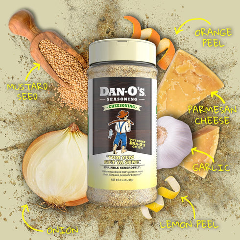 Dan-O's Cheesoning Seasoning | Medium Bottle | 1 Pack (7.6 oz)