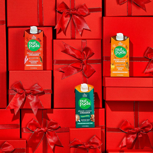 3-Pack Whole30, nutpods Winter Collection, of Unsweetened Dairy-Free Creamers (Pumpkin Spice, Peppermint Mocha, Toffee