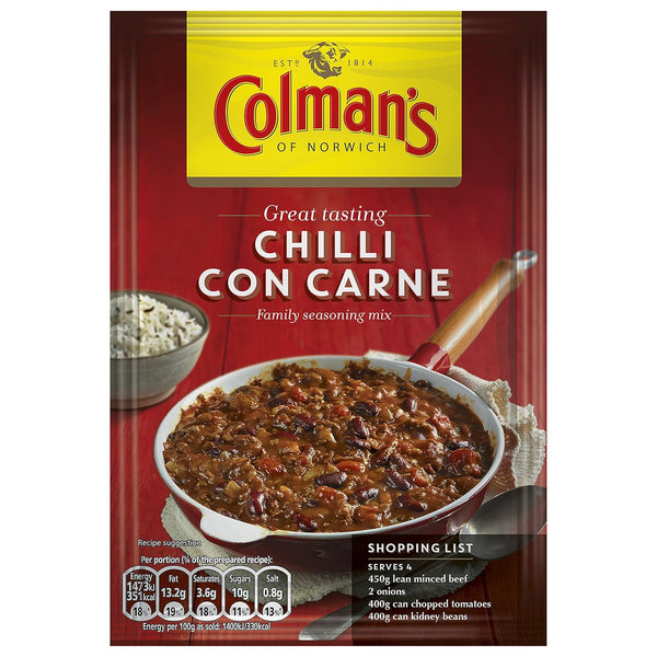 Colman's Chilli Con Carne Recipe Mix, 50g