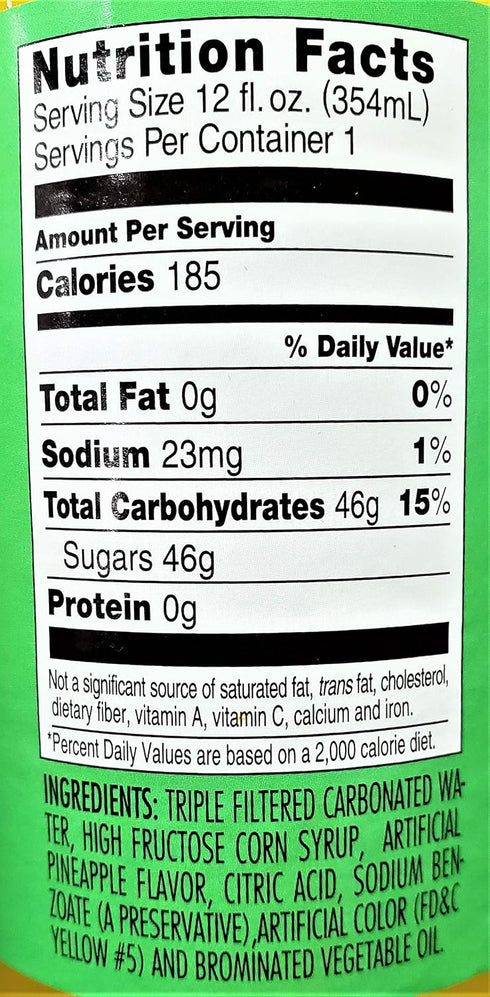 Genuine 12oz 6-Pack DG Jamaican - Pineapple Soda