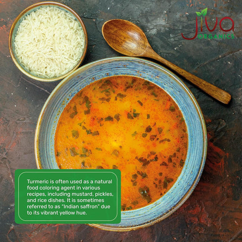 Jiva Organic Turmeric Powder, 7 oz, 100% Raw, Packaged in Resealable Bag, Turmeric Curcumin from India
