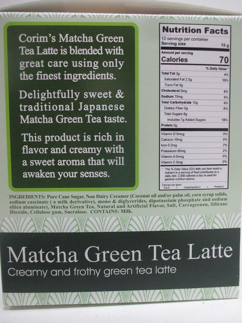 Matcha Green Tea Latte - 12 Single Serve Cups